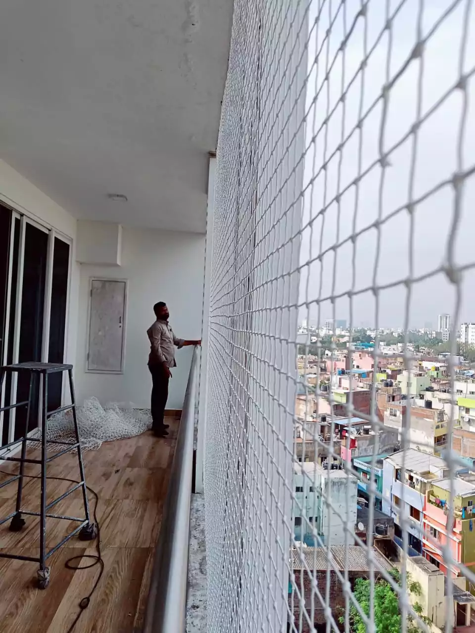 Balcony Safety Nets Installation